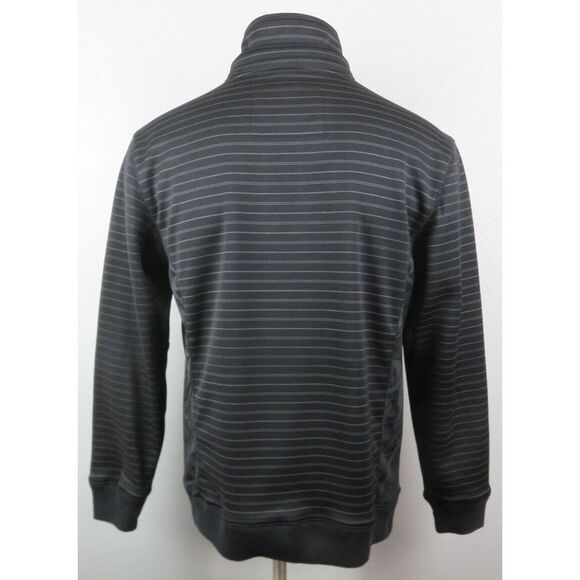 Mens Alpinestars Black Jacket Size L Full Zip Polyester Gray Striped - Picture 2 of 9